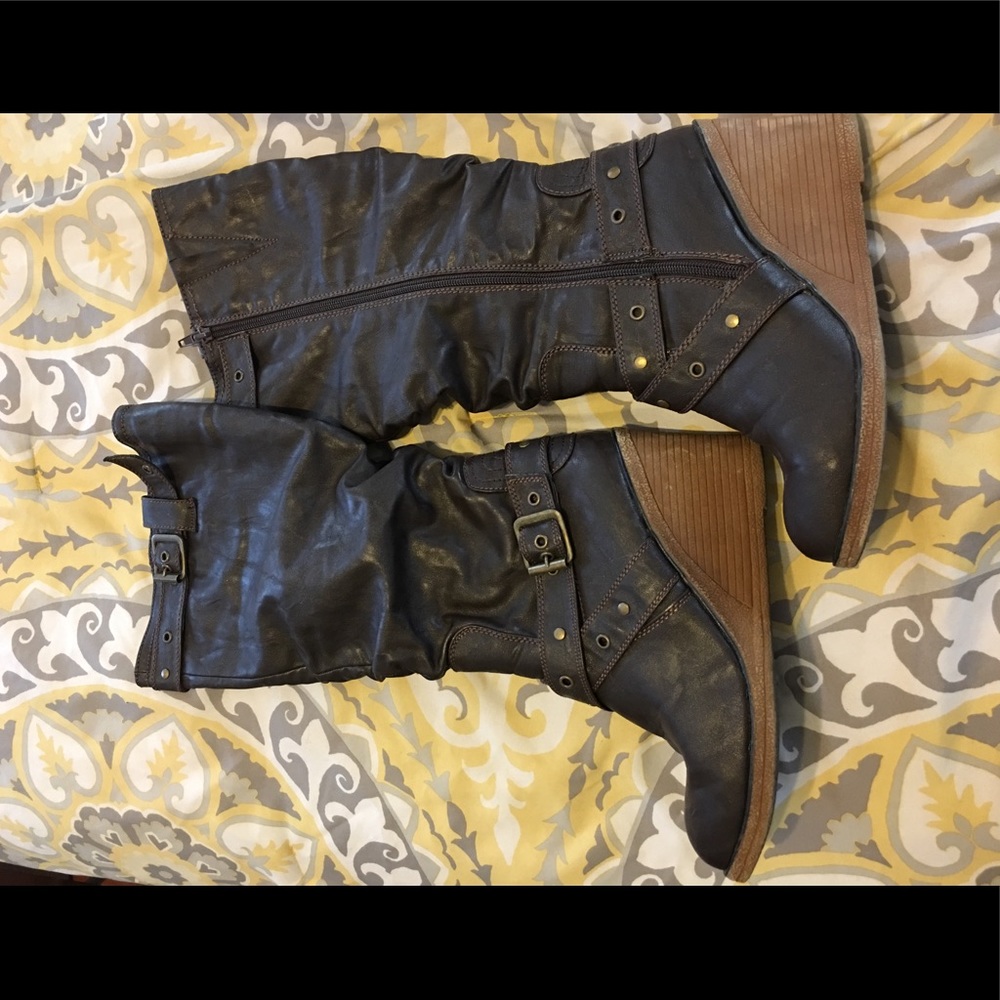 Lane Bryant wedge boots